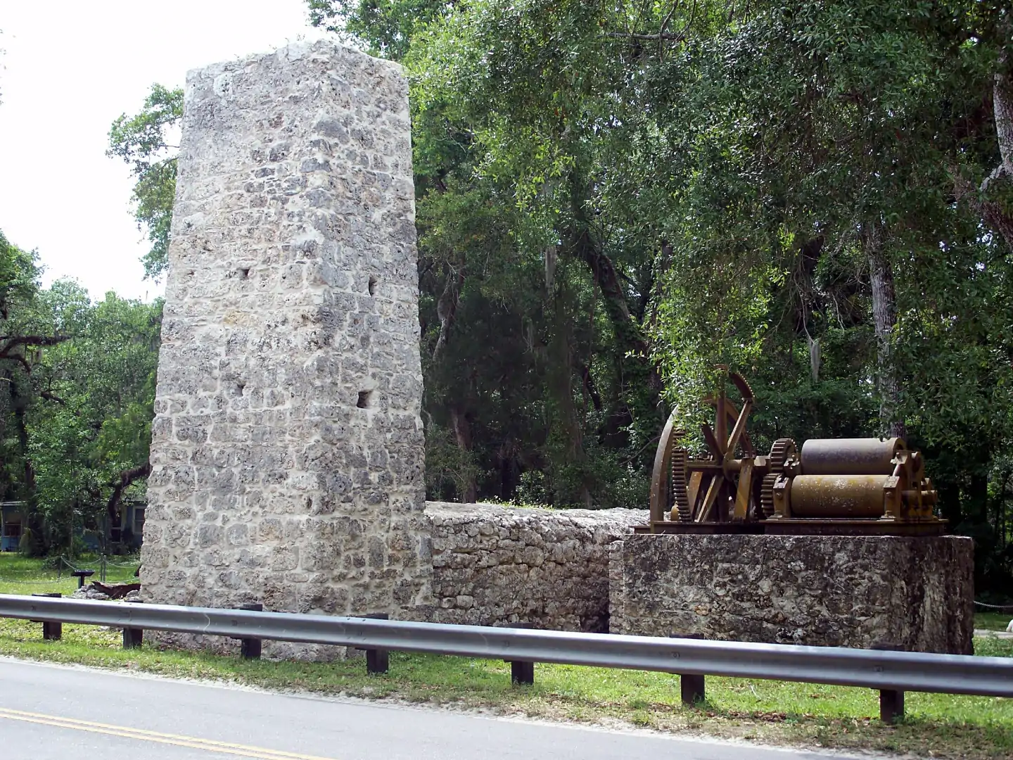 Yulee Sugar Mill Ruins in Homosassa, Florida. It is part of a Florida State Park, and on the National Register of Historic Places.
