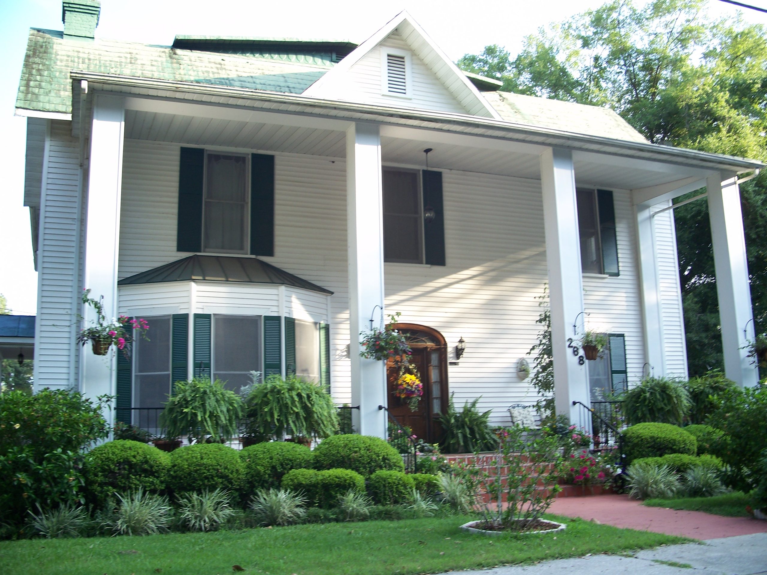 House in the residential historic district, in Lake City, Florida