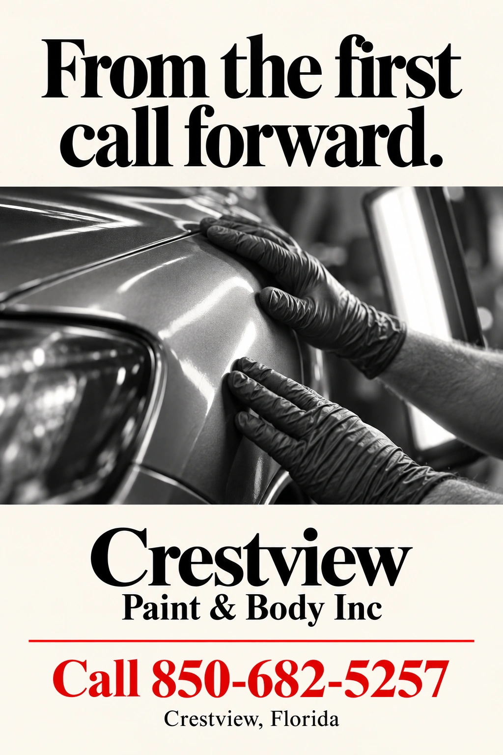 Crestview Paint & Body Inc — County advertisement