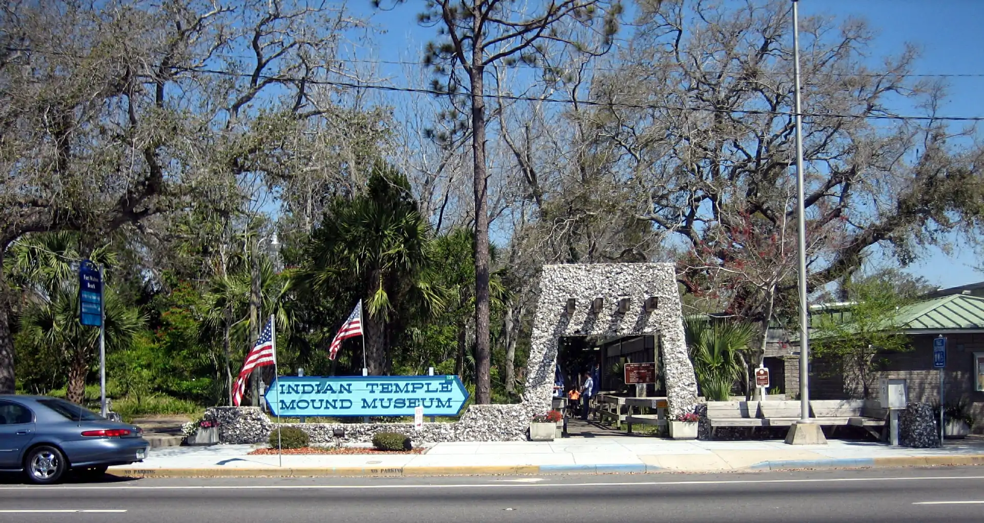 Indian Temple Mound park entrance, Fort Walton Beach, Florida