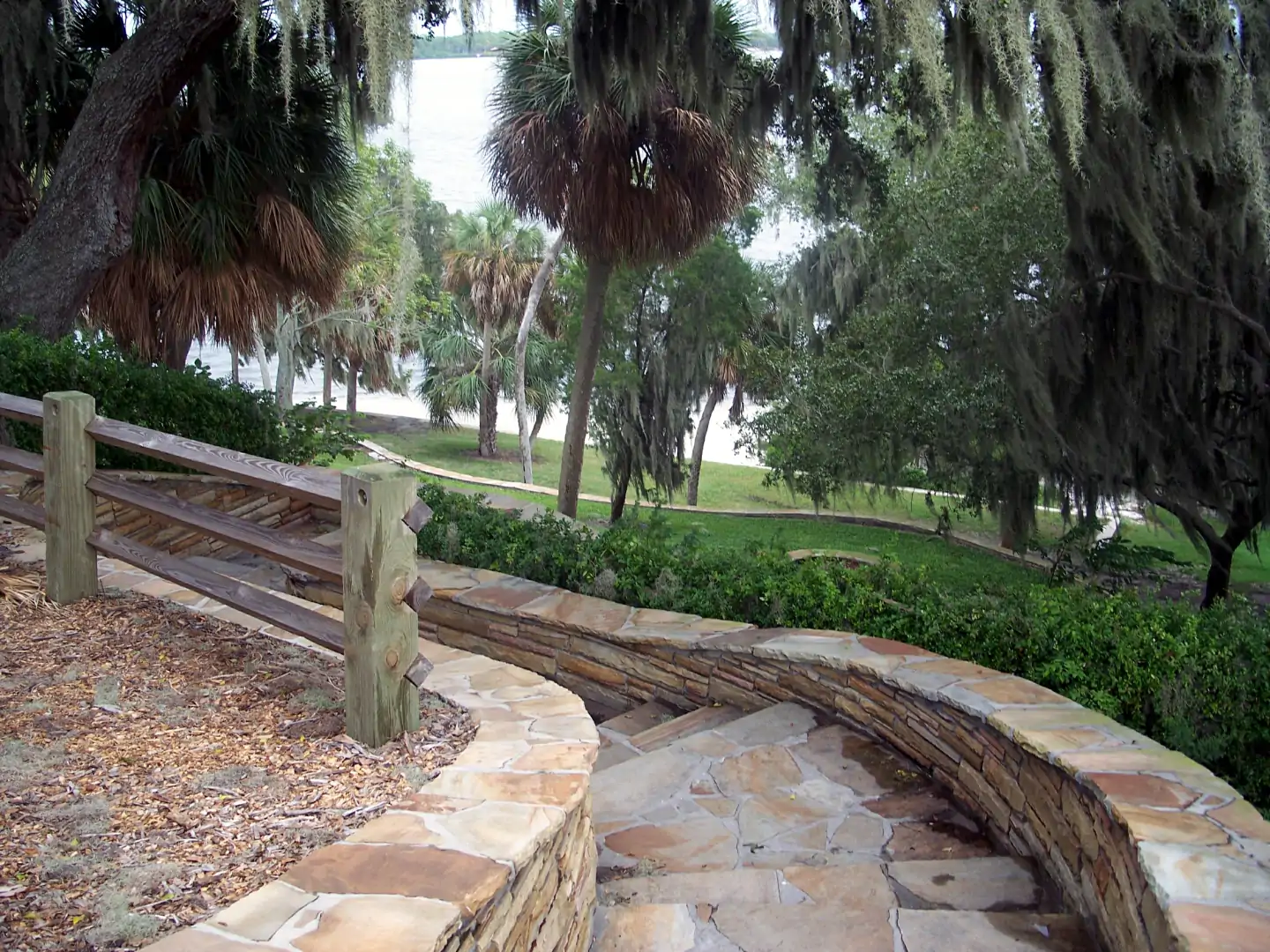 View from the top of the Safety Harbor Site, in Safety Harbor, Florida