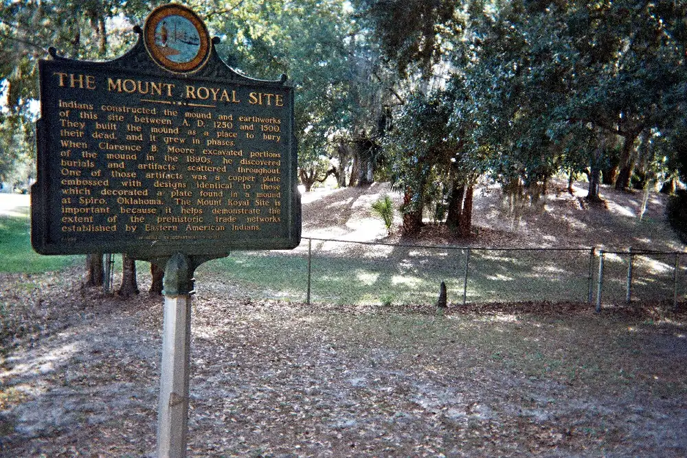 Mount Royal site in the Mount Royal Airpark, south of Welaka, Florida