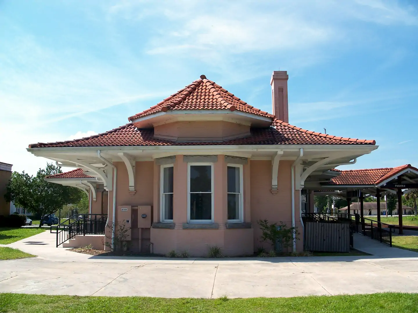 Old Atlantic Coast Line Union Depot, in Palatka, Florida
