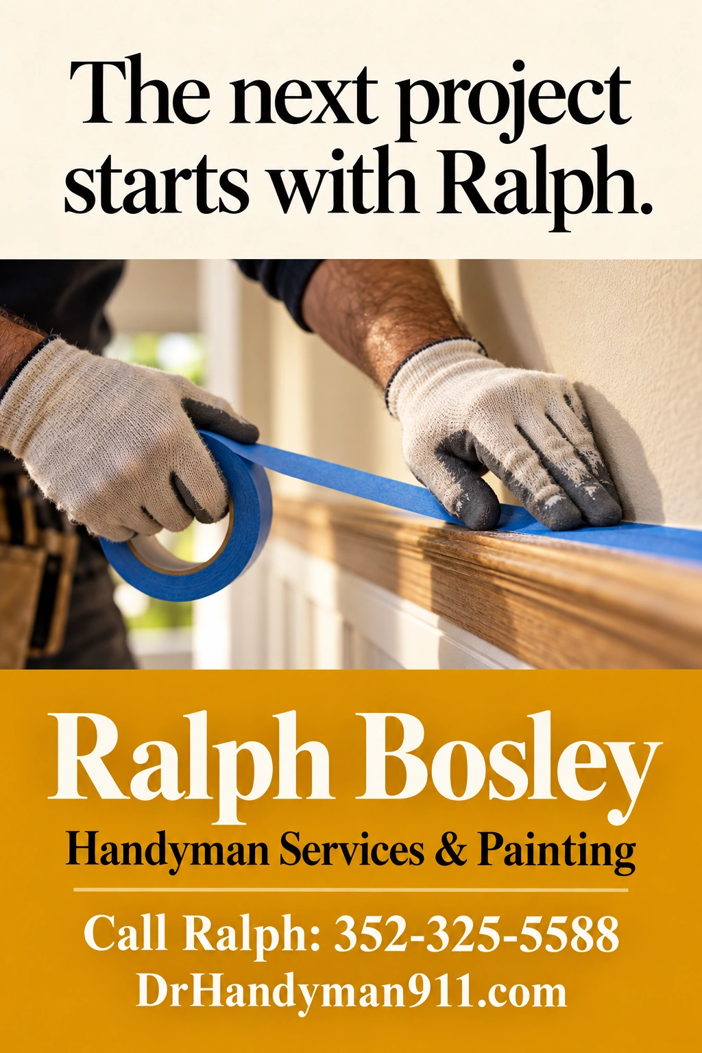 Ralph Bosley Handyman Services and Painting — County advertisement
