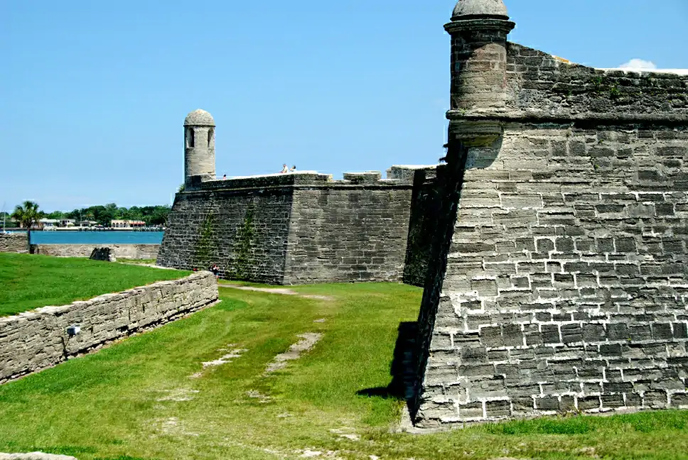 The north wall of the Castillo de San Marcos. Taken By Victor Patel