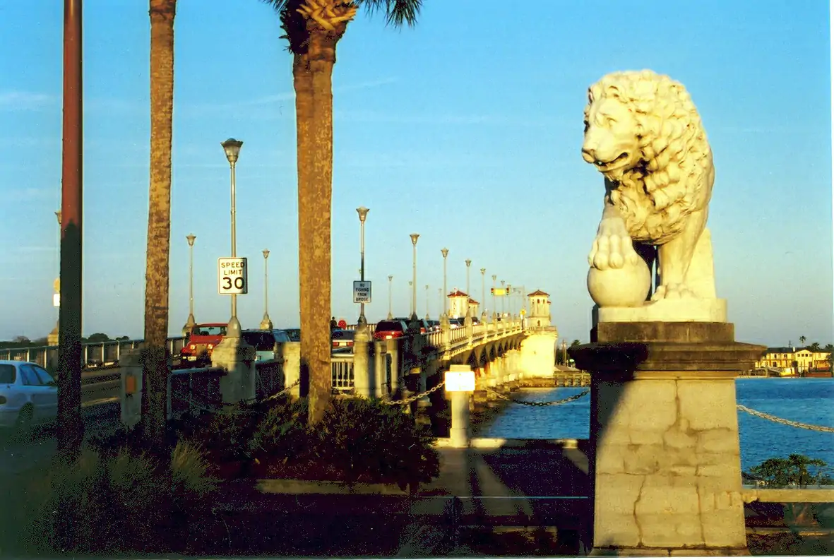St. Johns County — Lion on SA Bridge of Lions
